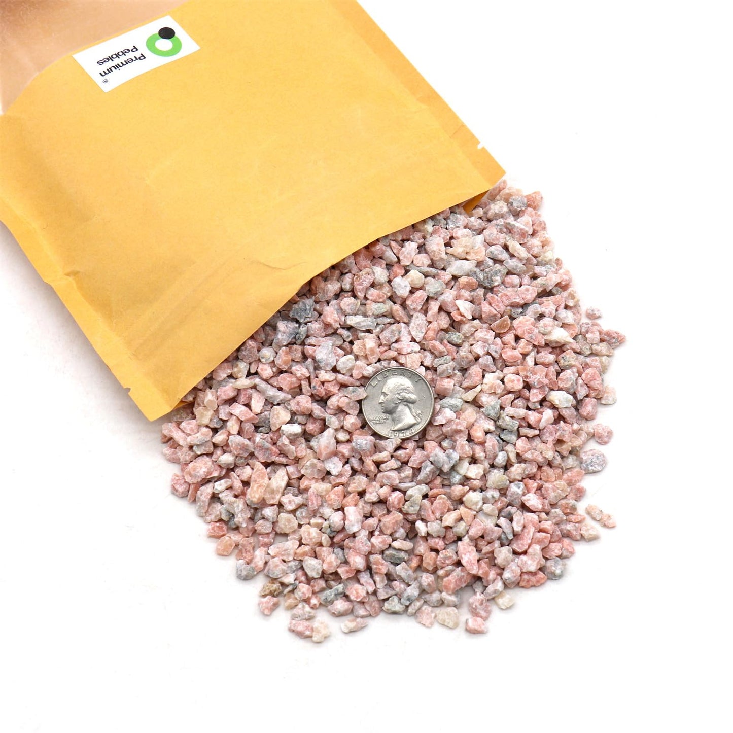 Premium Pebbles Coarse Sand. Pink Color. 1/8 Inch 10 lbs. for Potting Soil, Succulents, Pots, Plants, Gardening, Indoor, Crafting, Vase Fillers, Landscaping (X-Mini, COARSE Sand - Pink Crystal, 10)