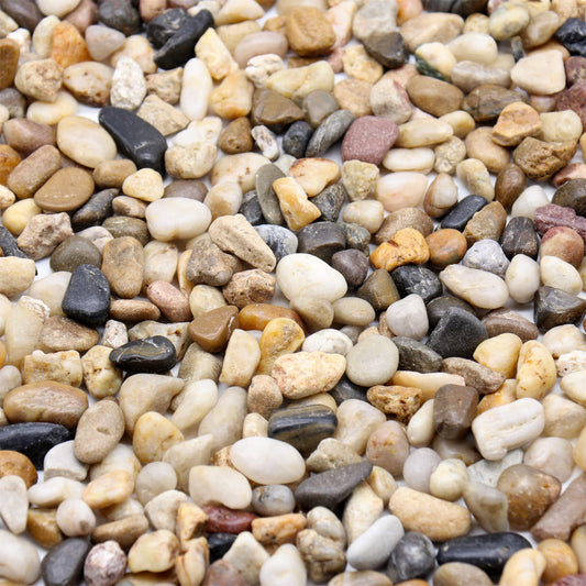 Premium Pebbles Rocks for Plants. Mixed Color Decorative Pebbles. 1/5 Inch 2 lbs. for Garden, Landscaping, Indoor, Vase fillers, Crafting, Succulents, pots, Plants (Mini (0.2 Inch), Mixed Color, 2)