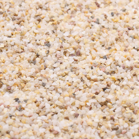 Premium Pebbles Coarse Sand. Golden Color. 1/8 Inch 2 lbs. for Potting Soil, Succulents, Pots, Plants, Gardening, Indoor, Crafting, Vase Fillers (X-Mini (0.125 Inch), COARSE Sand - Golden, 2)